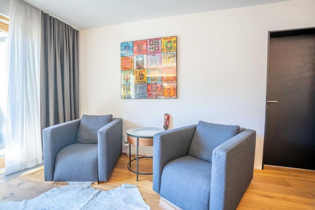 Moderne Wohnung Mit Ausblick Und Viel Sonne Zermatt Buitenkant foto