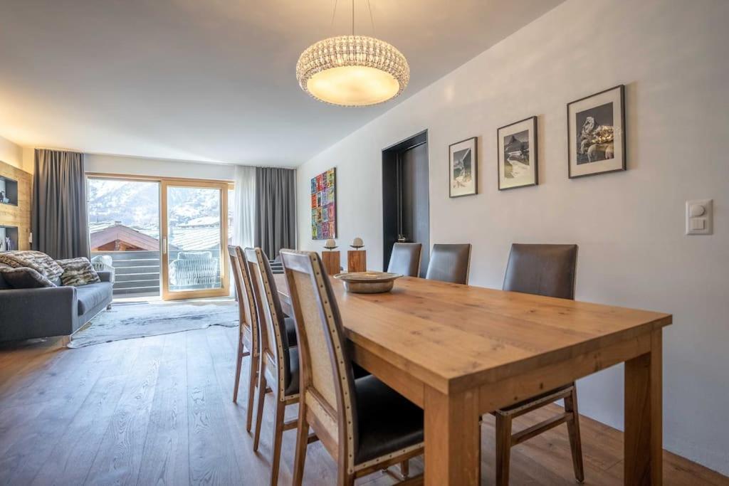 Moderne Wohnung Mit Ausblick Und Viel Sonne Zermatt Buitenkant foto
